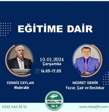 Yazar, Şair, Bestekâr Nedret Demir ile “Yazmak” üzerinde söyleşi